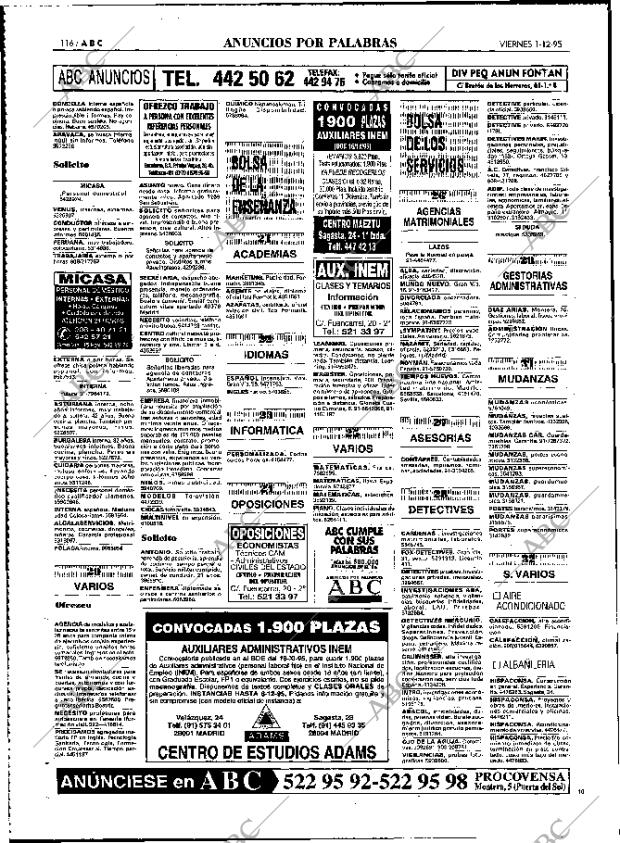 ABC MADRID 01-12-1995 página 116