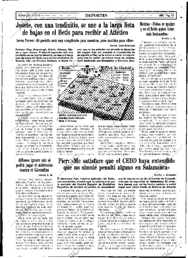 ABC SEVILLA 03-12-1995 página 85