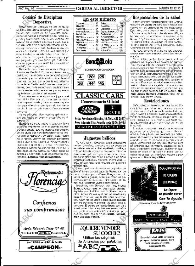 ABC SEVILLA 12-12-1995 página 16