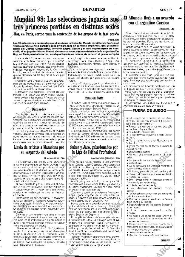 ABC SEVILLA 12-12-1995 página 77