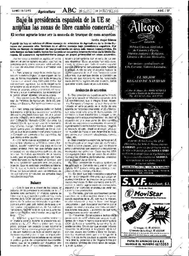 ABC SEVILLA 18-12-1995 página 87