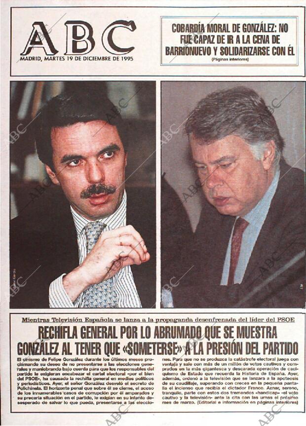 ABC MADRID 19-12-1995 página 1