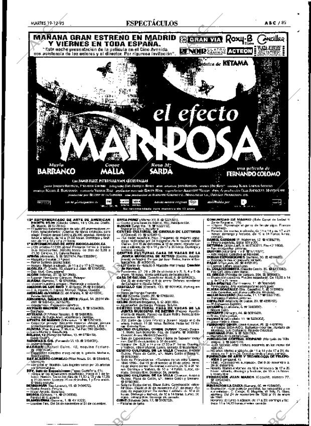ABC MADRID 19-12-1995 página 85