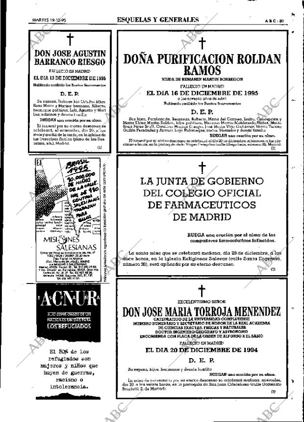 ABC MADRID 19-12-1995 página 89