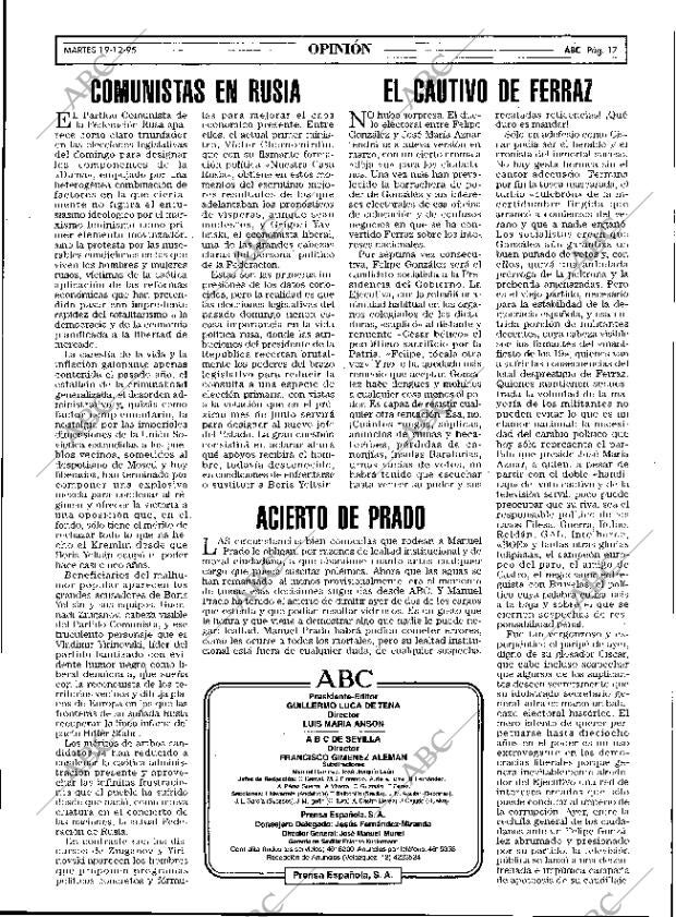 ABC SEVILLA 19-12-1995 página 17