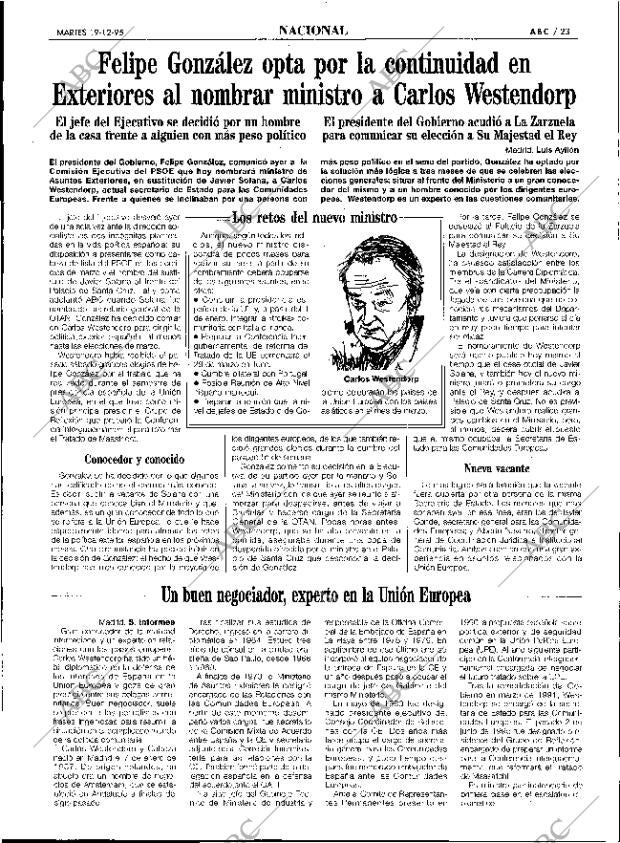ABC SEVILLA 19-12-1995 página 23