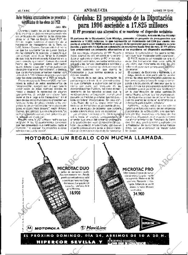 ABC SEVILLA 19-12-1995 página 40