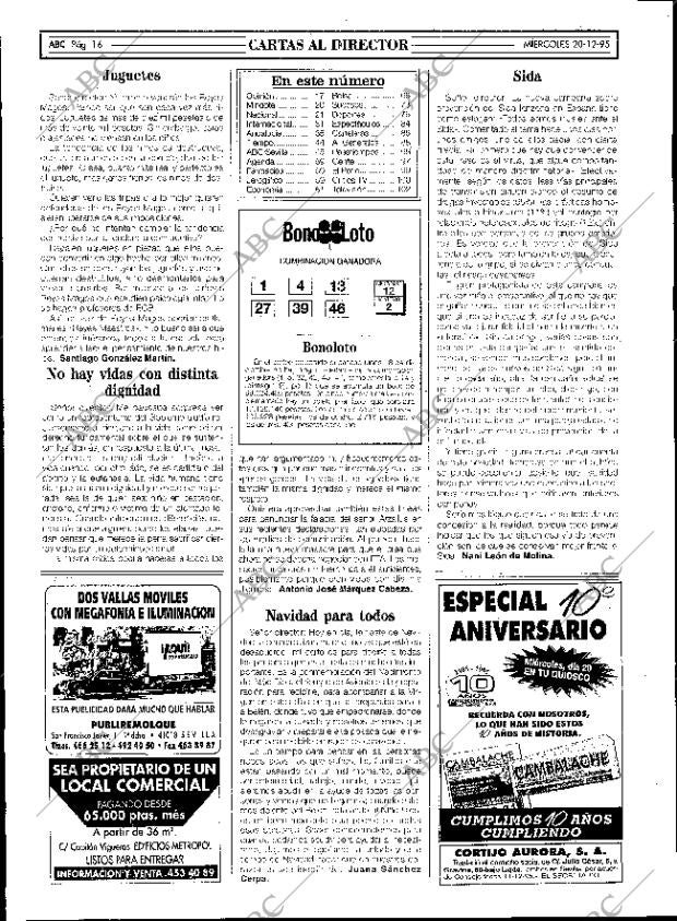 ABC SEVILLA 20-12-1995 página 16