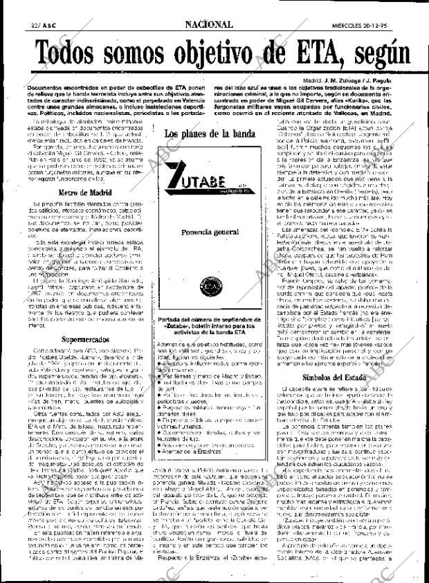ABC SEVILLA 20-12-1995 página 22