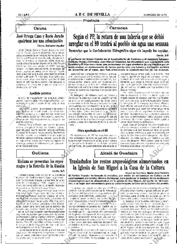 ABC SEVILLA 20-12-1995 página 58
