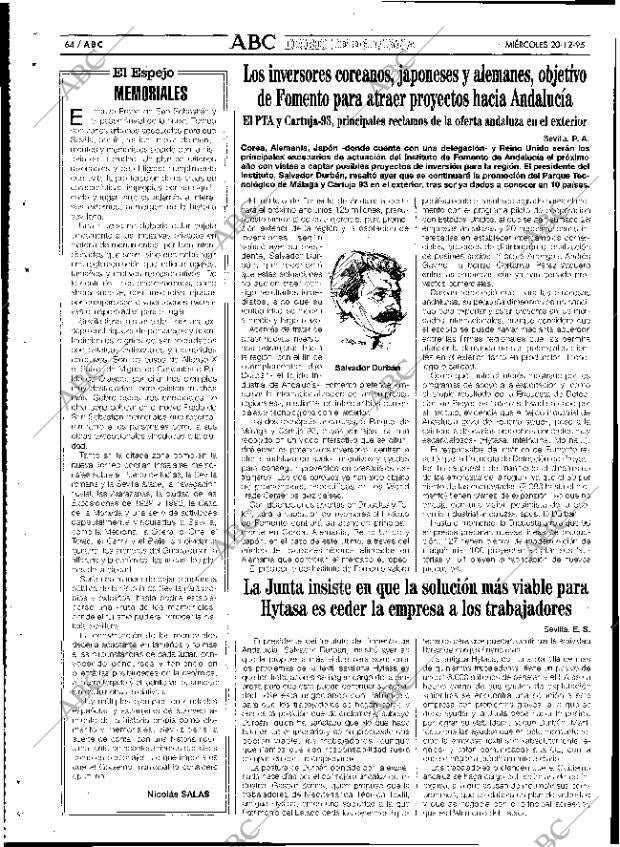 ABC SEVILLA 20-12-1995 página 64