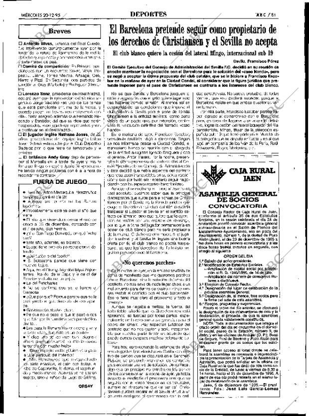 ABC SEVILLA 20-12-1995 página 81