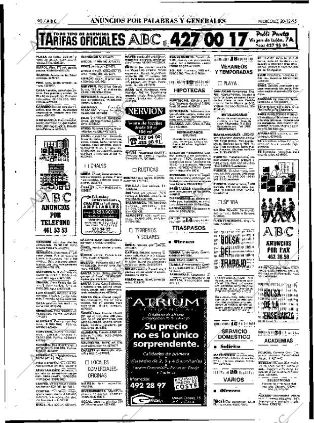 ABC SEVILLA 20-12-1995 página 90