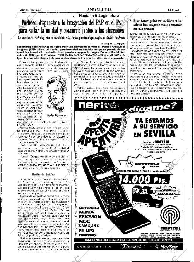 ABC SEVILLA 22-12-1995 página 41