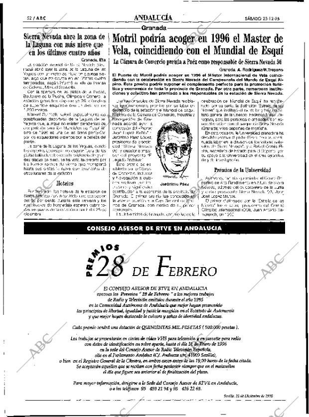 ABC SEVILLA 23-12-1995 página 52
