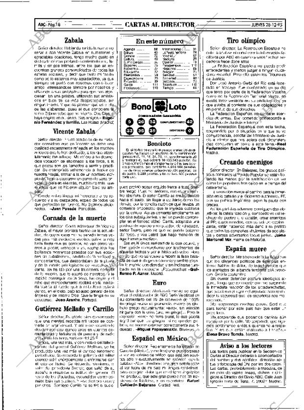 ABC MADRID 28-12-1995 página 18