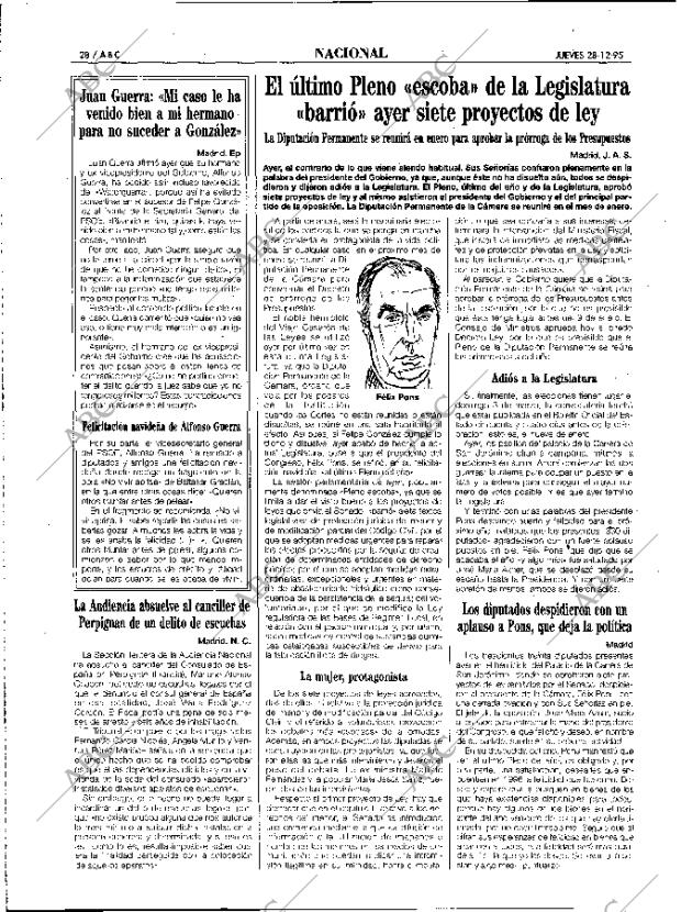 ABC MADRID 28-12-1995 página 28