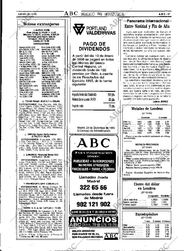 ABC MADRID 28-12-1995 página 47