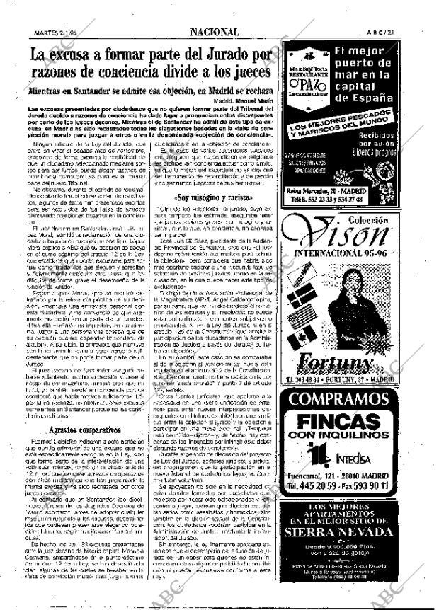 ABC MADRID 02-01-1996 página 21