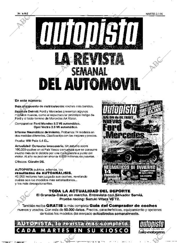 ABC MADRID 02-01-1996 página 26