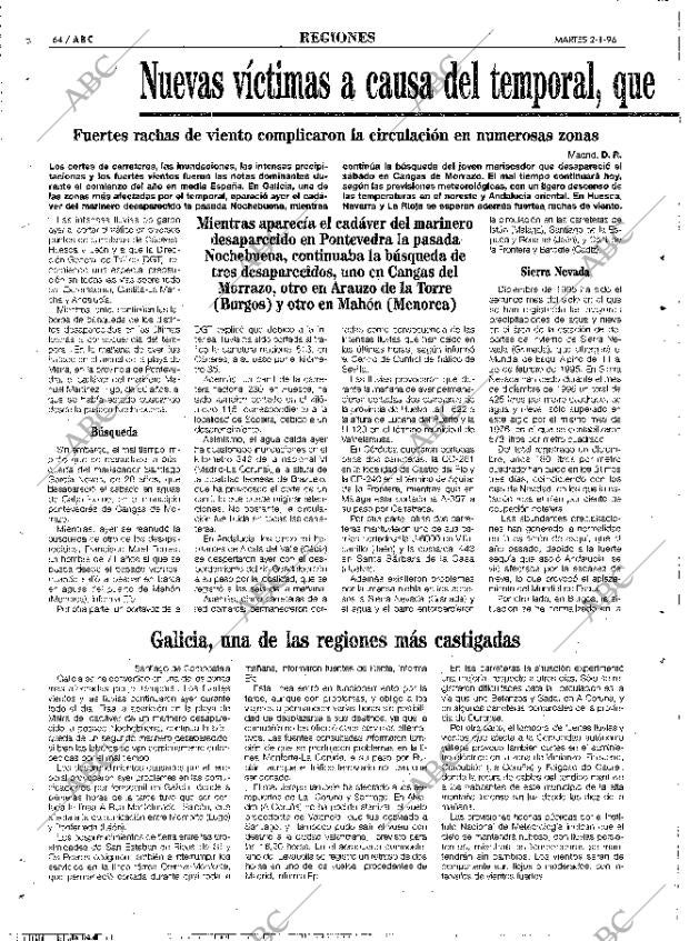 ABC MADRID 02-01-1996 página 64