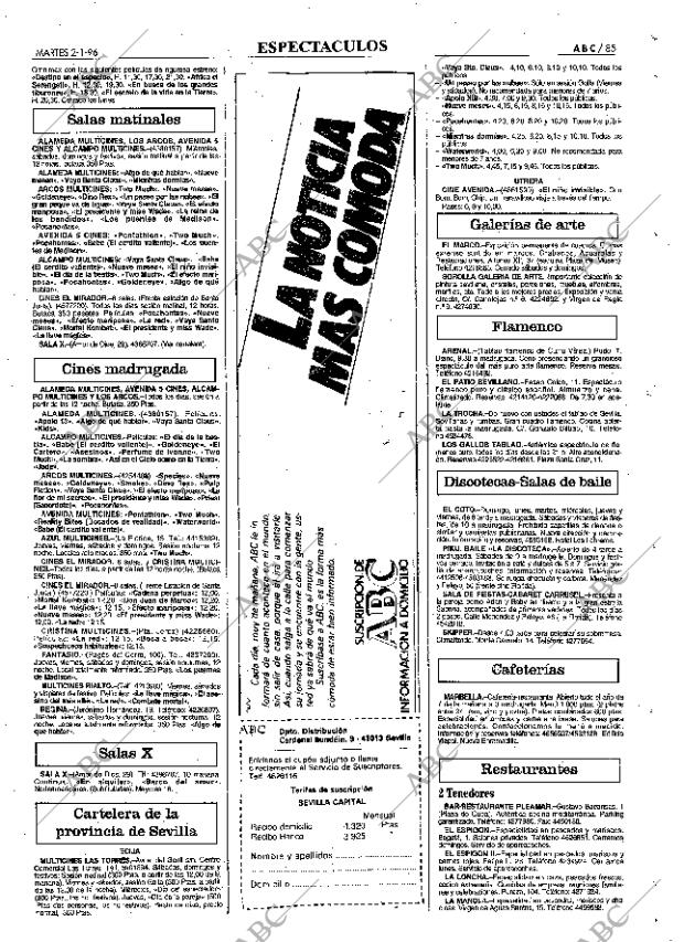 ABC SEVILLA 02-01-1996 página 85