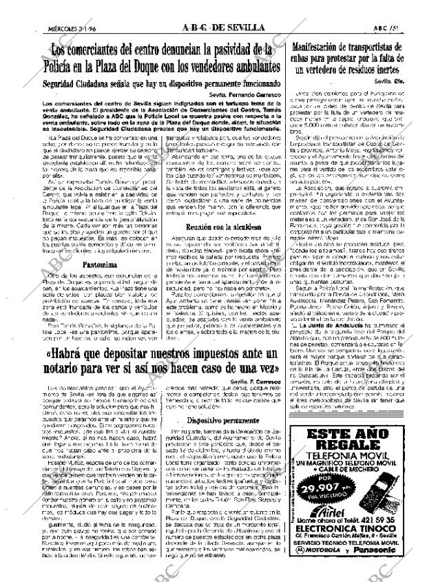 ABC SEVILLA 03-01-1996 página 51