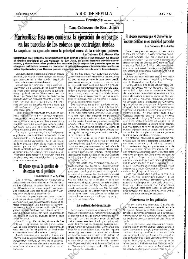 ABC SEVILLA 03-01-1996 página 57