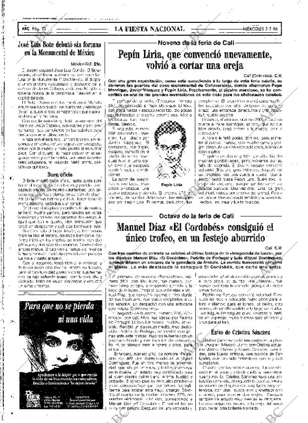 ABC SEVILLA 03-01-1996 página 72