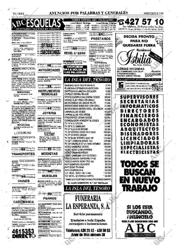 ABC SEVILLA 03-01-1996 página 92