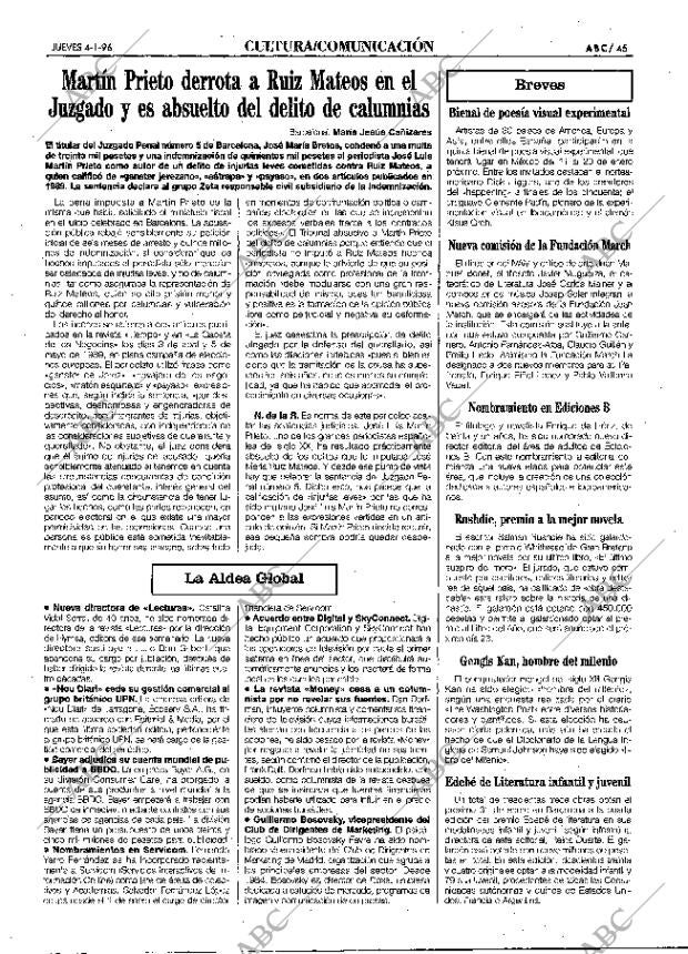 ABC MADRID 04-01-1996 página 45
