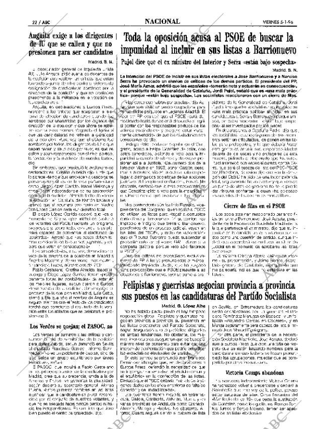 ABC SEVILLA 05-01-1996 página 22