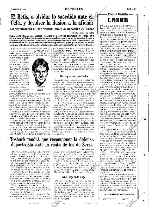 ABC SEVILLA 05-01-1996 página 75