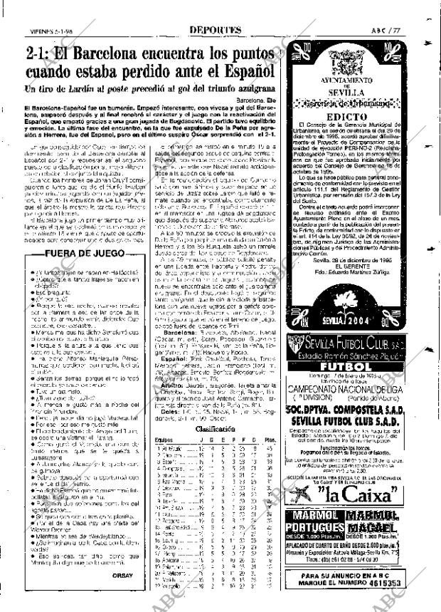 ABC SEVILLA 05-01-1996 página 77