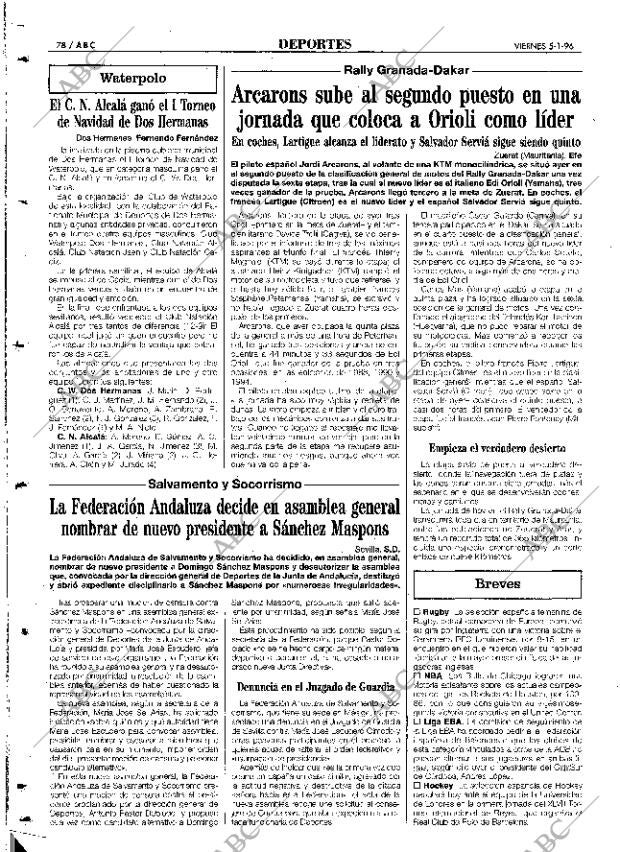 ABC SEVILLA 05-01-1996 página 78