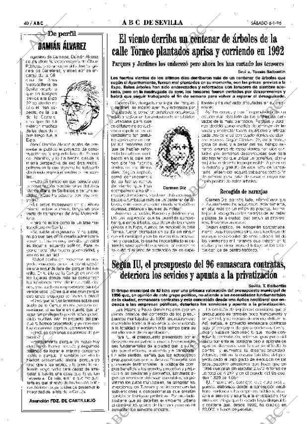 ABC SEVILLA 06-01-1996 página 40