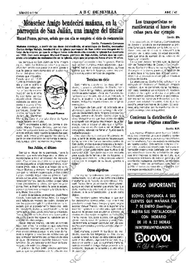 ABC SEVILLA 06-01-1996 página 45