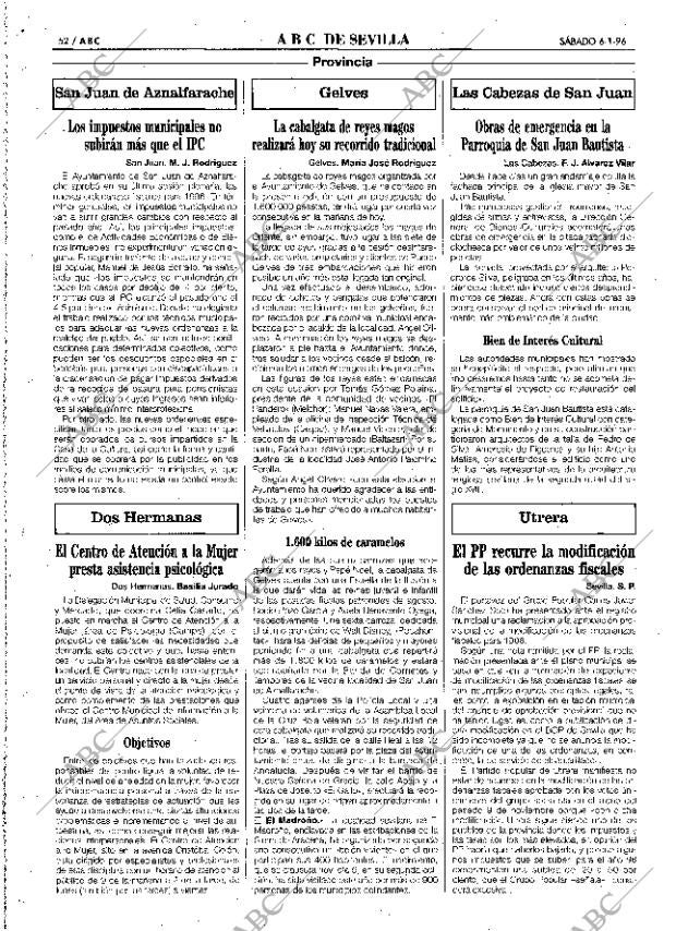 ABC SEVILLA 06-01-1996 página 52
