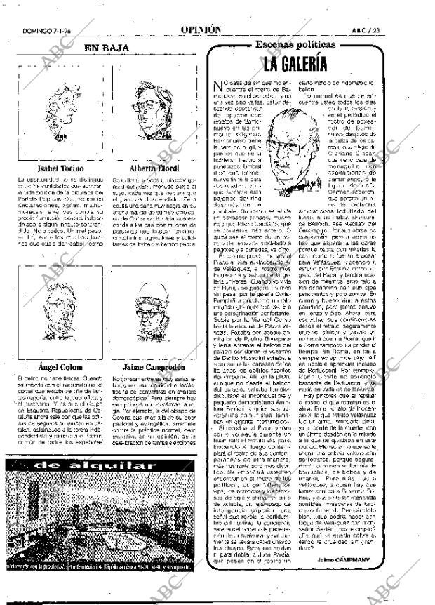 ABC MADRID 07-01-1996 página 23