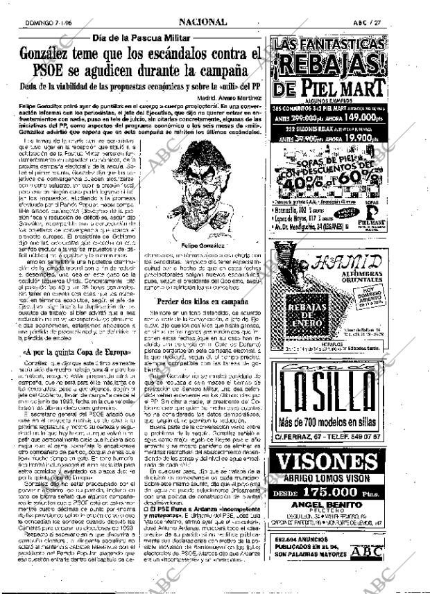 ABC MADRID 07-01-1996 página 27