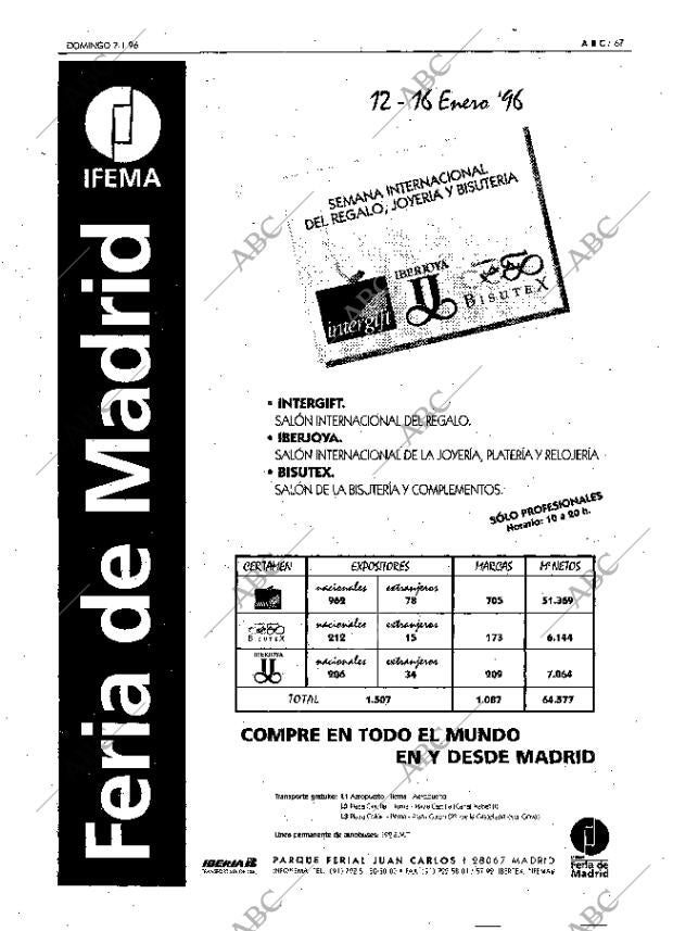 ABC MADRID 07-01-1996 página 67