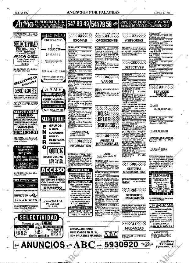 ABC MADRID 08-01-1996 página 104