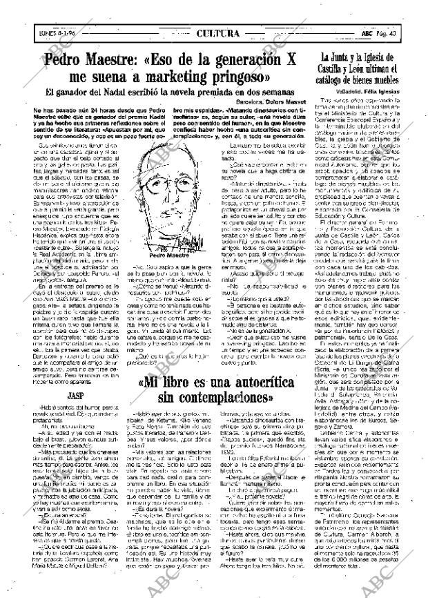 ABC MADRID 08-01-1996 página 43