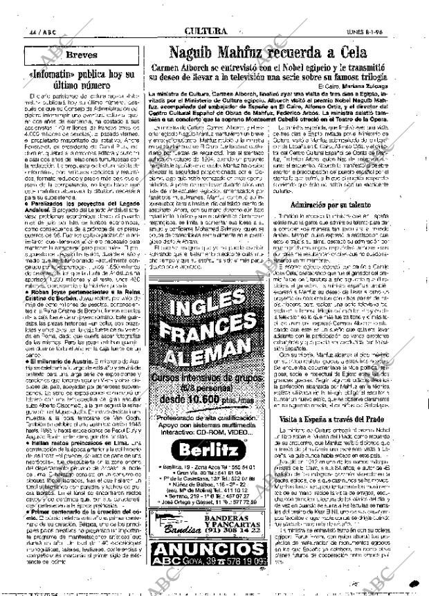 ABC MADRID 08-01-1996 página 44