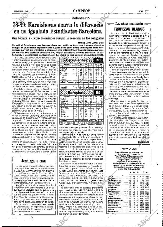 ABC MADRID 08-01-1996 página 77