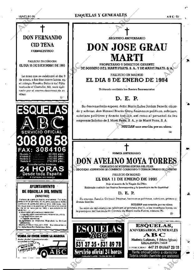 ABC MADRID 08-01-1996 página 89