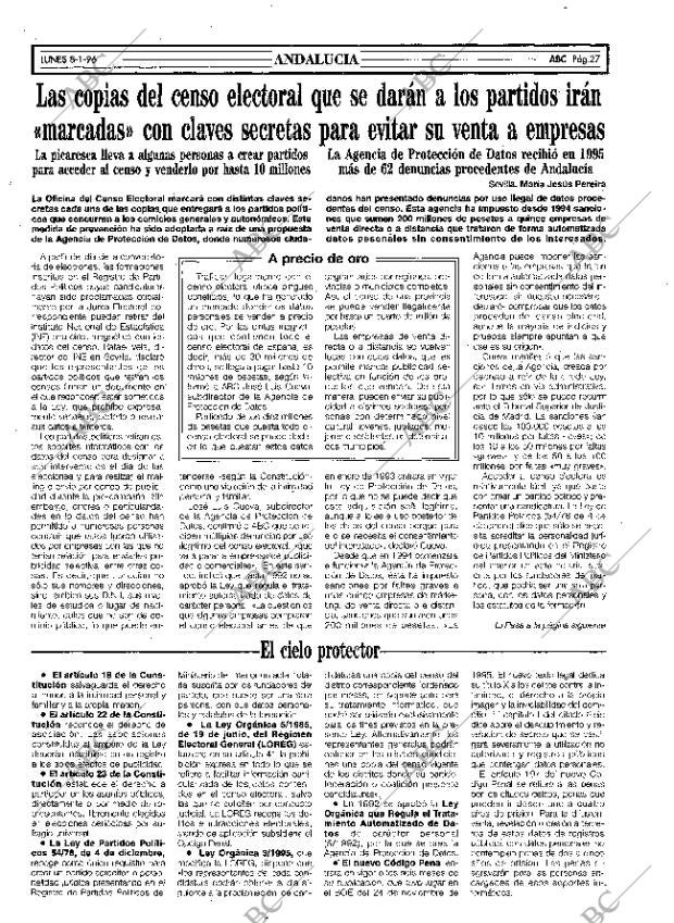 ABC SEVILLA 08-01-1996 página 27