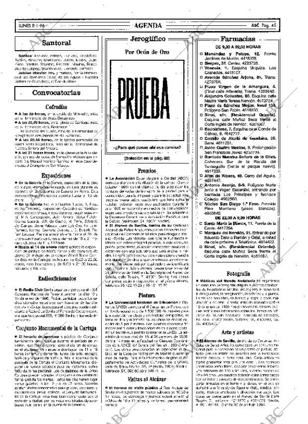 ABC SEVILLA 08-01-1996 página 45