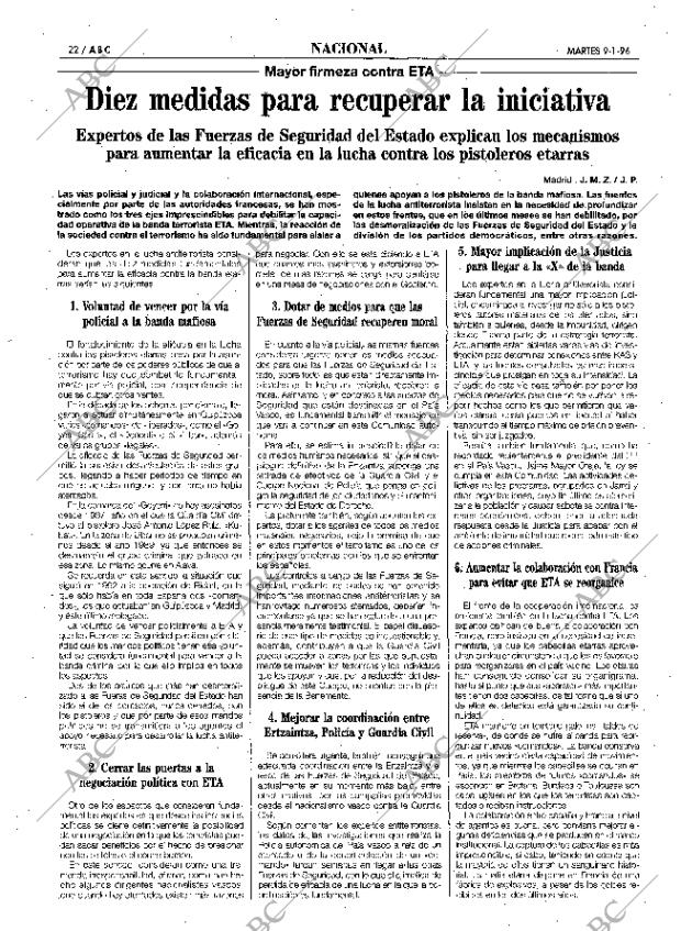 ABC SEVILLA 09-01-1996 página 22