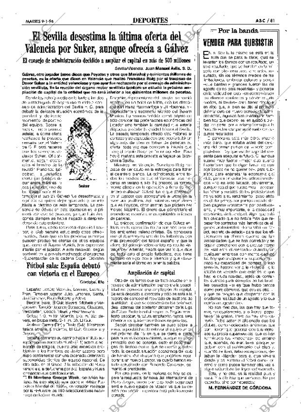 ABC SEVILLA 09-01-1996 página 81